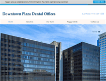 Tablet Screenshot of downtownplazadental.com